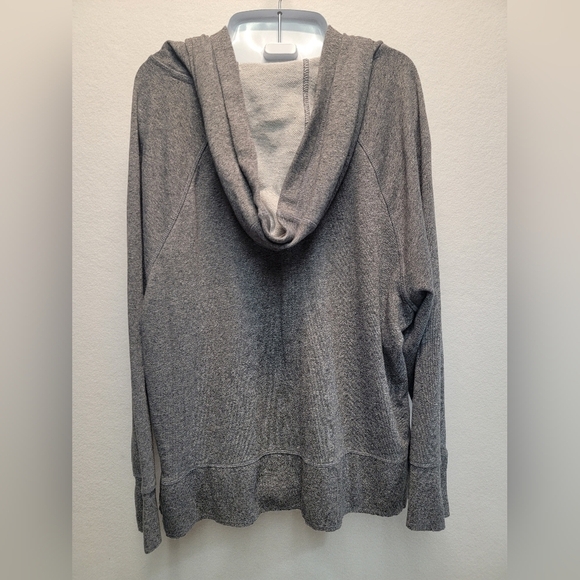 Calvin Klein Performance Gray Oversized Long Sleeve Hoodie - Picture 7 of 7